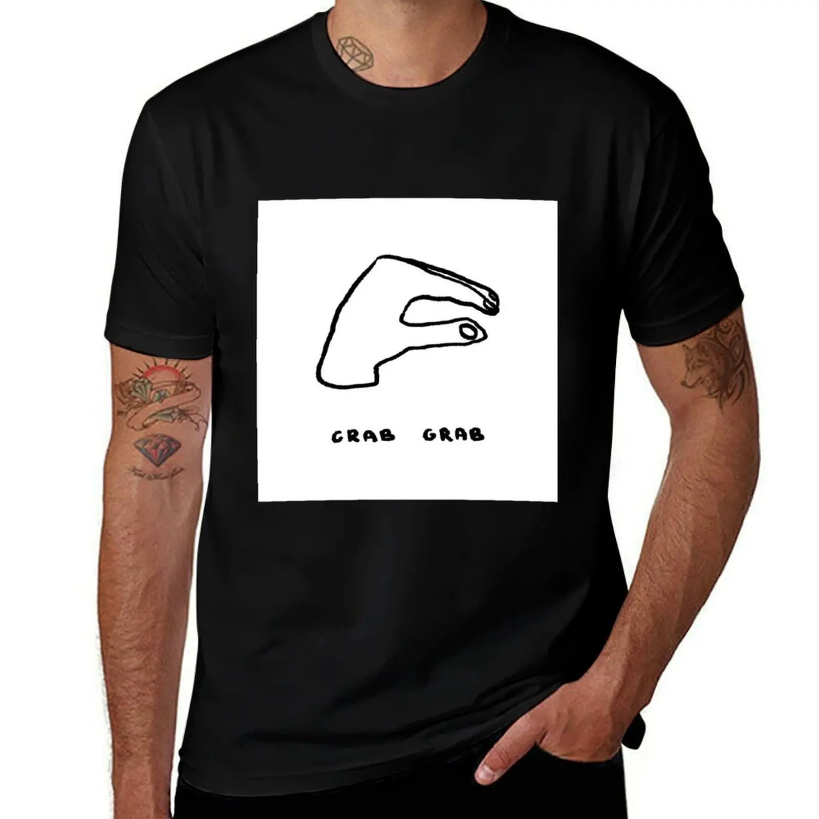 Crab Grab T-Shirt Holiday Casual Short Sleeve Top T-Shirt
