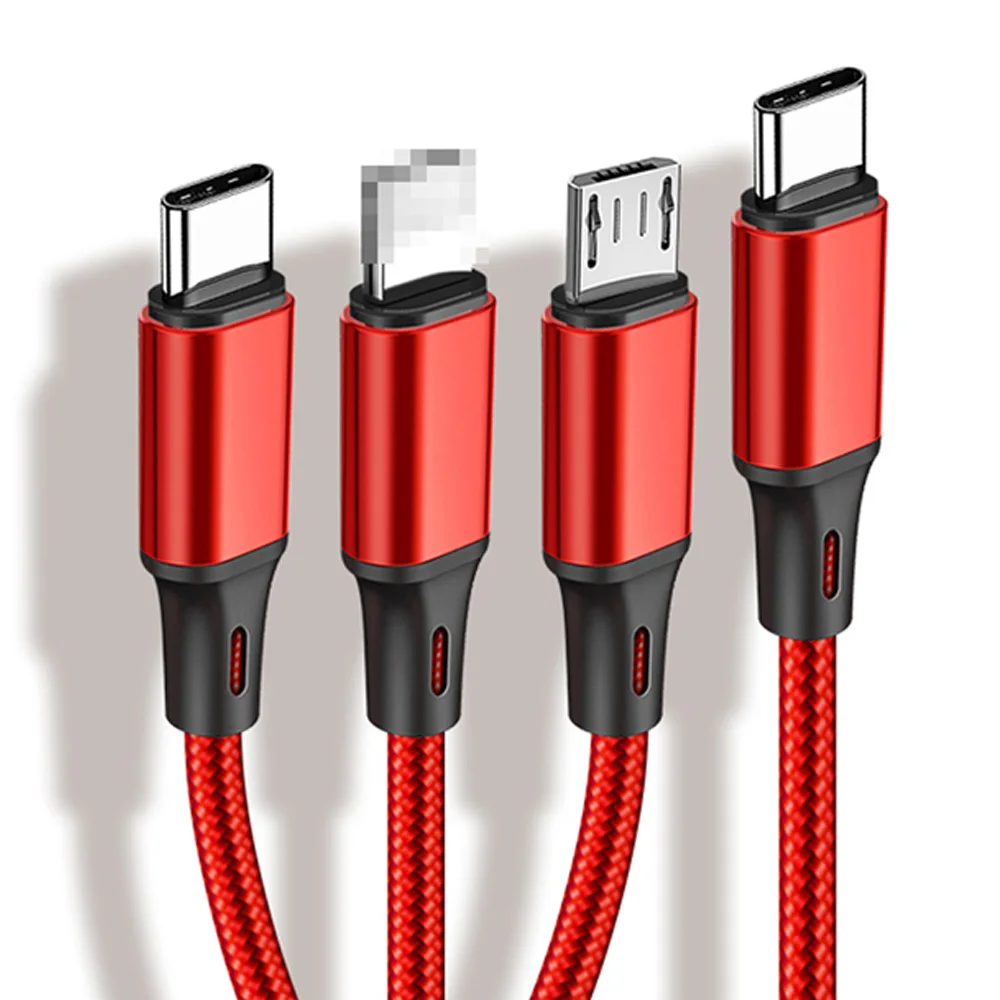 Entercorn USB C to 3 in 1 Cable 5 pin 8 pin C type simultaneously charging multi charging line