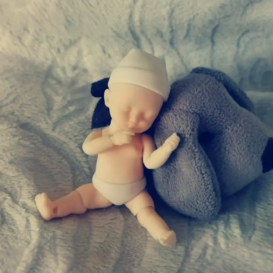 Mini muñeca de bolsillo de 3,5 cm, juguetes de resina móviles con múltiples articulaciones para niñas, bricolaje, casa de juegos para niños, vestido, regalo de cumpleaños