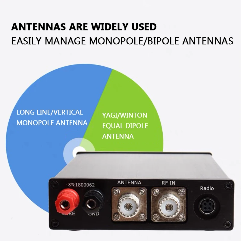 Imagem -04 - High Frequency Short Wave Automatic Antenna Tuner Mat180h Novo Automático