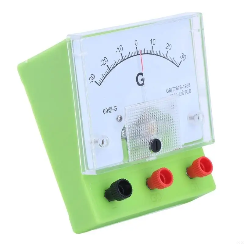 

20RC Home Galvanometer Scientific Current Sensitive Ammeter Electric Current Detector Analog Display Educational Tool