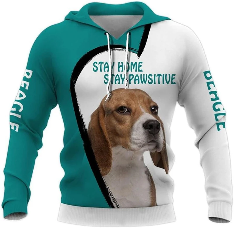 3D Printed Beagle Dogs Graphic Hoodies Men Women New Fashion Cute Animal Pullovers Streetwear Tracksuit Beagle Lover Clothing