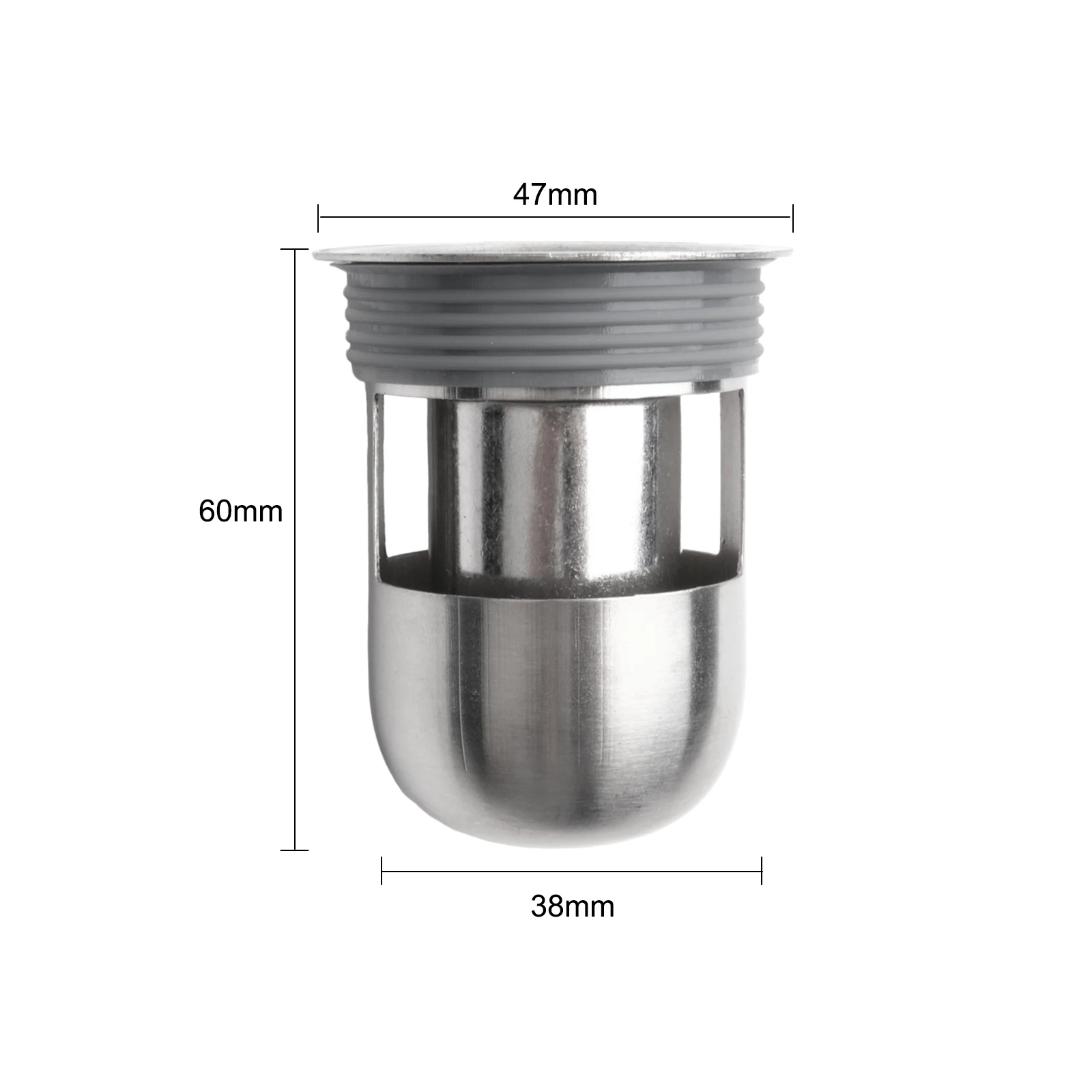 304 Stainless Steel Shower Floor Drain Backflow Preventer Shower Drain Stopper Large-Diameter Dual Outlet Shower Floor Drain