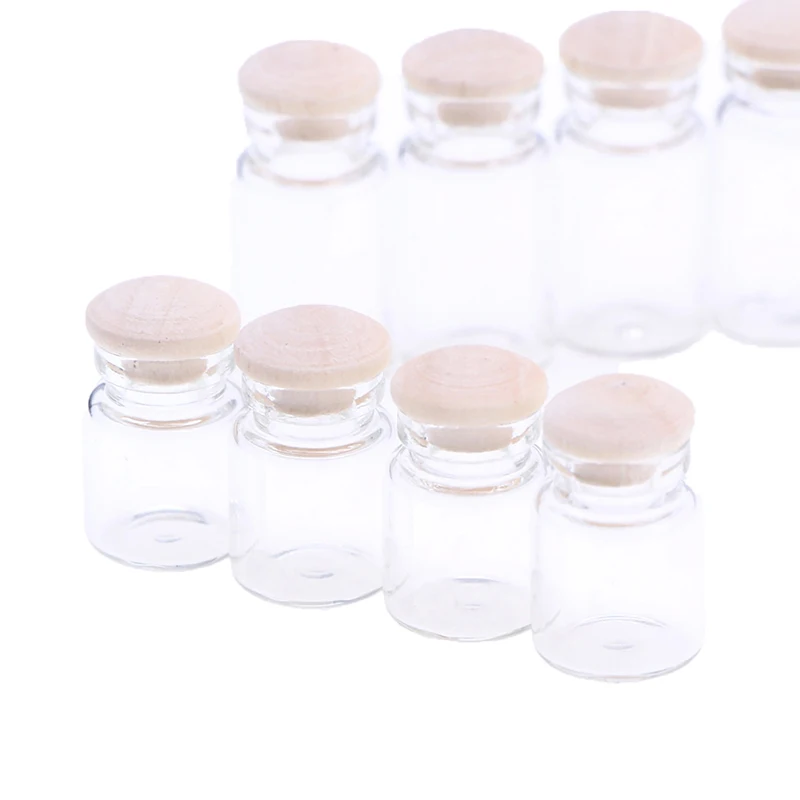 4Pcs/set Doll House Mini Candy Jar Kitchen Food Play Scene Transparent Storage Jar