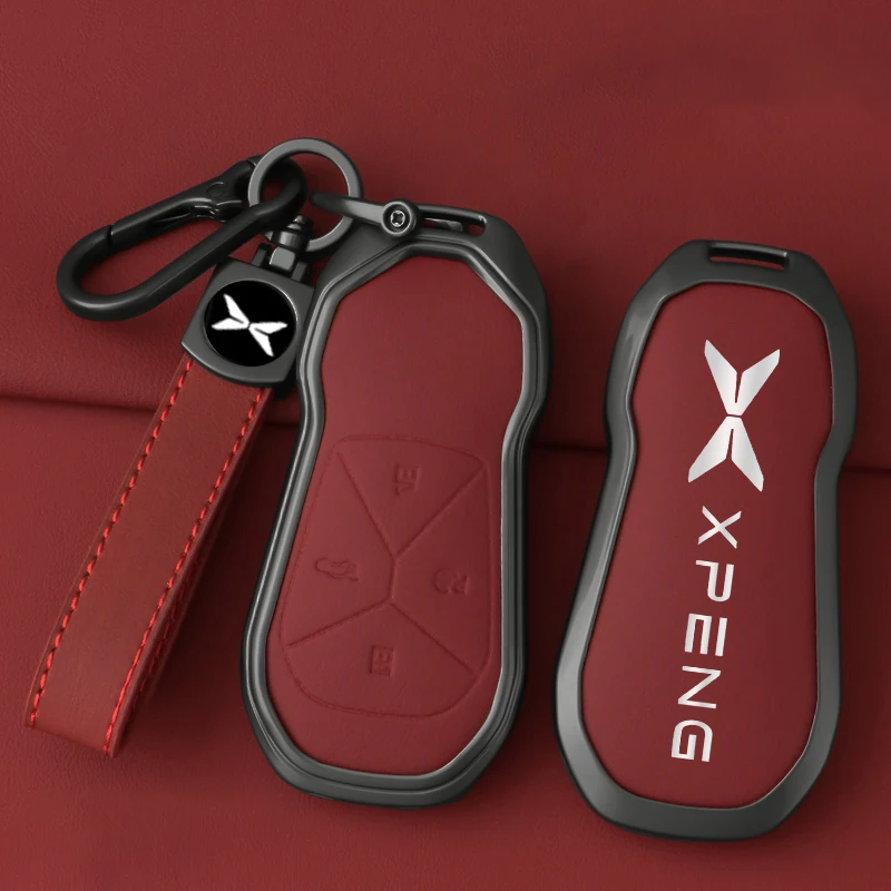 

Zinc Alloy Car Key Case Cover Shell For Xpeng Xiaopeng G6 G9 P7 P7I G3 G3I P5 2021 -2024 Protector Bag Auto Styling Accessories