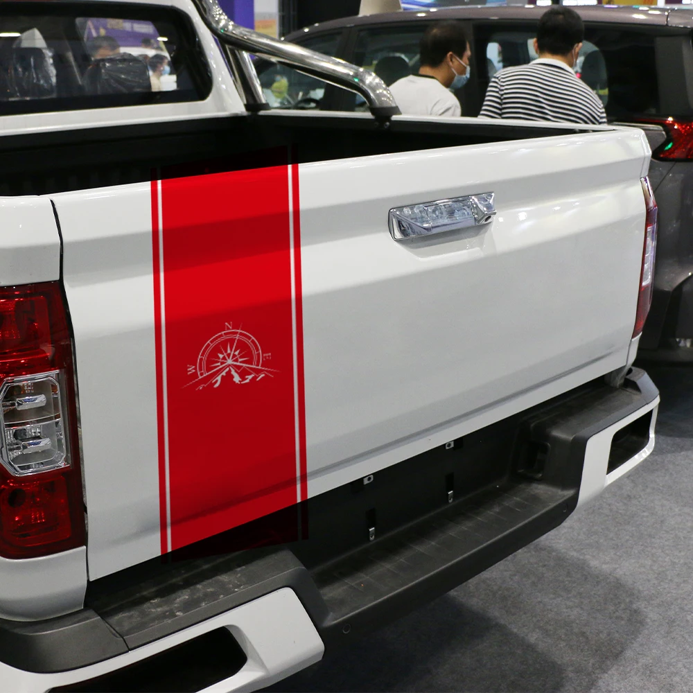 لاقط الذيل الخلفي ملصق لرينو داستر أوروتش سيارة الشارات شاحنة الباب الخلفي البوصلة الفينيل الديكور غطاء السيارات DIY بها بنفسك اكسسوارات