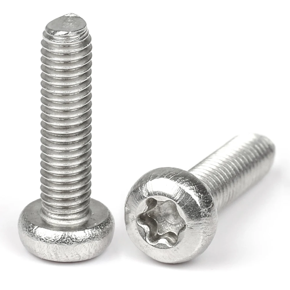 Star Drives Torx Pan Head Machine Screw Stainless Steel M2 M2.5 M3 M4 M5 M8 Torx Six Lobe Pan Round Torx Screws for Sheet Metal