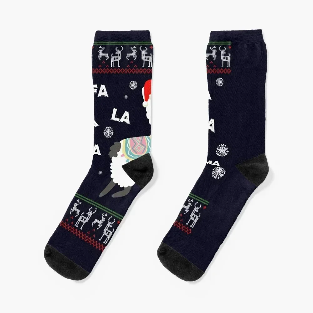 Fa Lala LLama Socks professional running Novelties Stockings christmass gift Socks For Women Men's