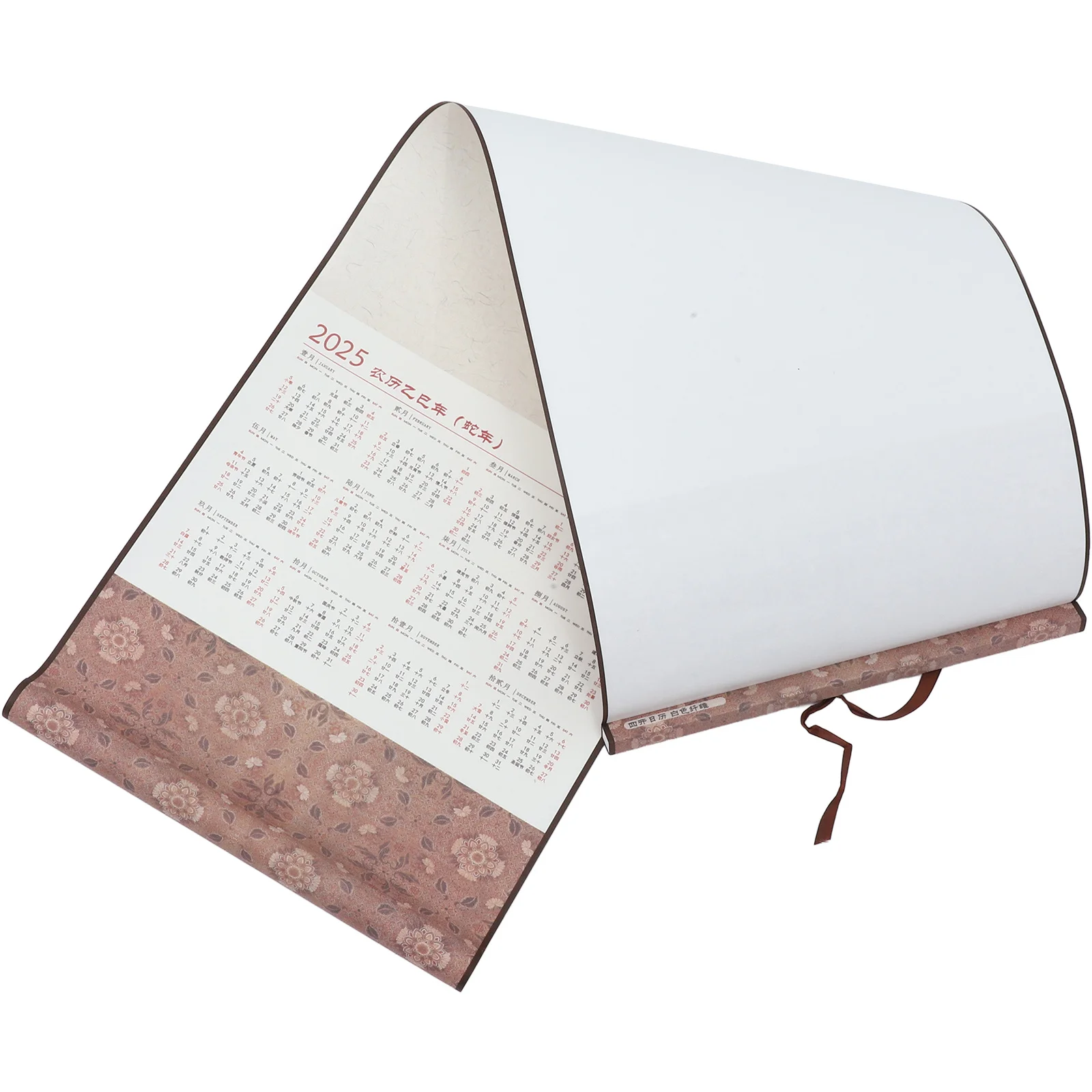 Rollo en blanco para pintura de caligrafía china, rollo colgante de pared de papel para decoración del hogar, adecuado para arte de caligrafía 2025