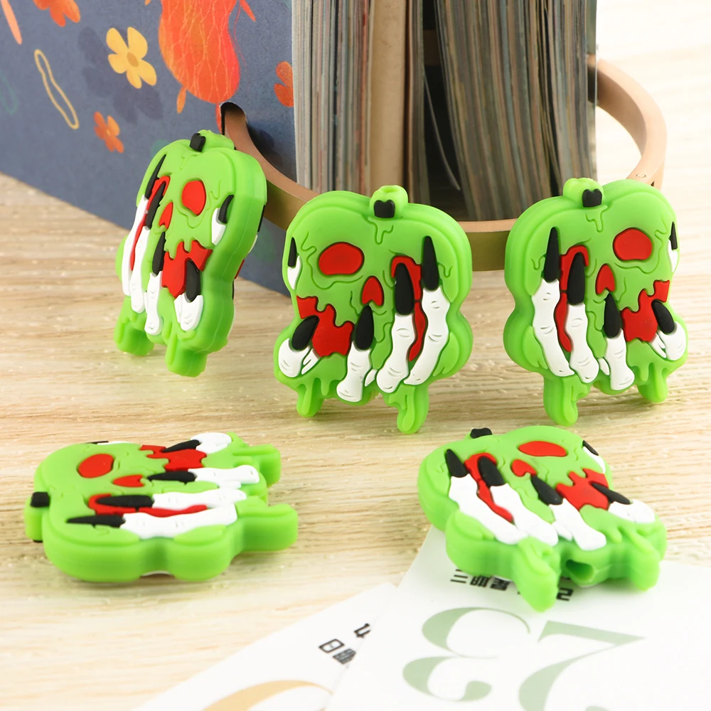 Sunrony 5/10Pcs New Owls Dog Flower Silicone Beads For Jewelry Making DIY Keychain Jewelry Necklace Bracelet Accessories