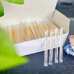 Double-headed sharp bamboo toothpick disposable bamboo pick household portable independent packaging