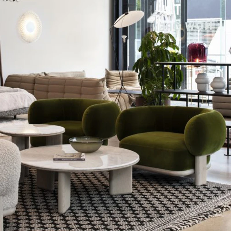 Nordic Hotel Chairs Lounge Single Soft Relaxing Chairs Comfortable Wood Sillones Modernos Para Sala Living Room Furnitures