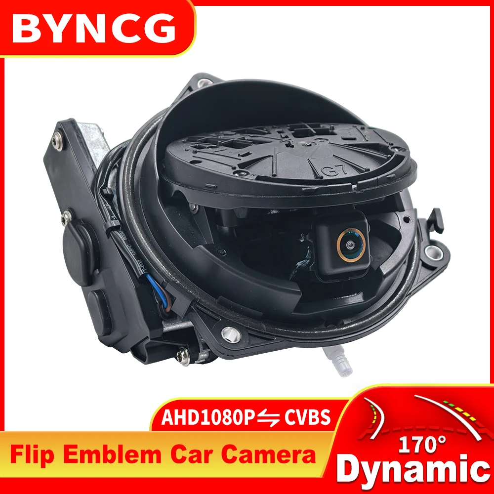 

170° AHD 1080P Dynamic Trajectory Flip Emblem Rear View Reverse Backup Camera Waterproof Night Vision For VW Golf 6/7/8 Polo CC