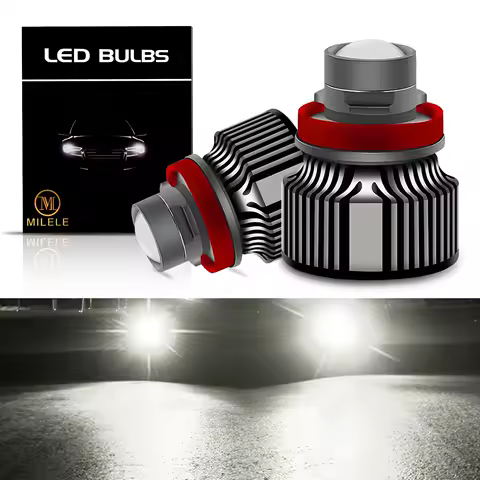 Laser Lens H11 H8 H9 Led Fog Light Bulb H4 Led Fog Lamp 9005 HB3 9006 HB4 CSP 8000K 6000K 3000K Turbo Fog Light For Car 12V 24V