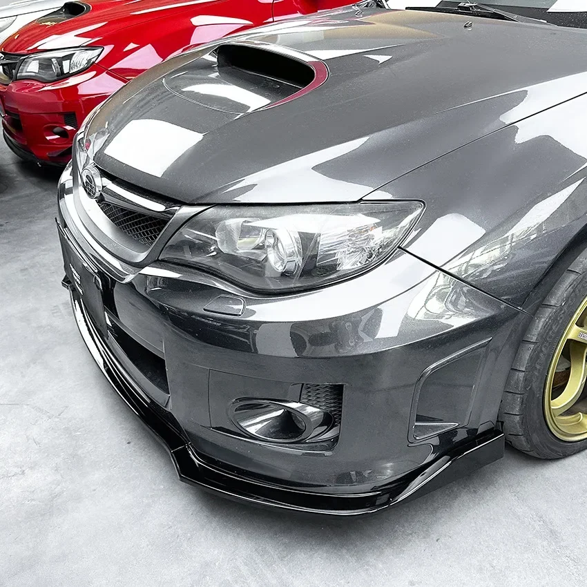 For Subaru WRX STI 2011 2012 2013 2014  Front Bumper Lip Spoiler Splitter Diffuser  Black Body Kits Canard Tuning Accessories