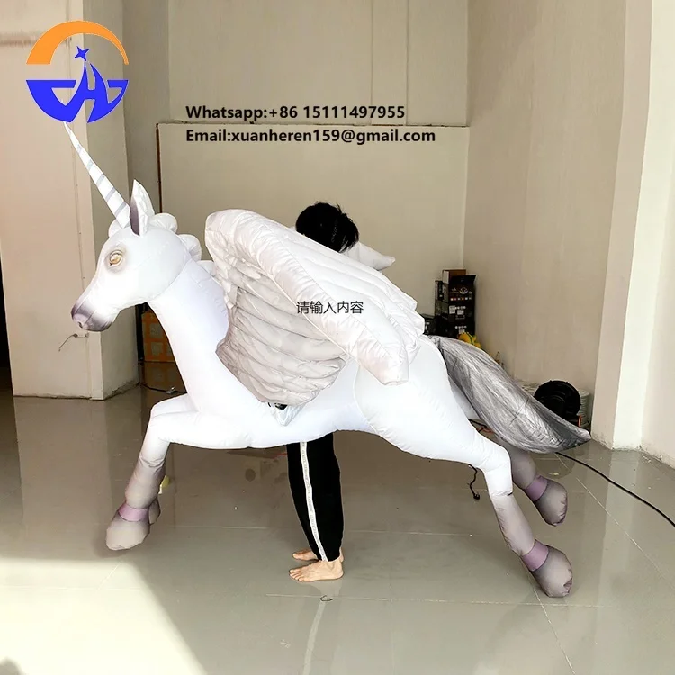 Cosplay Rodeo Props Gothic Dark Inflatable 3 Meter People Wearing unicorn Model Atmosphere Princess Knight Fairy Tale Chenghuang