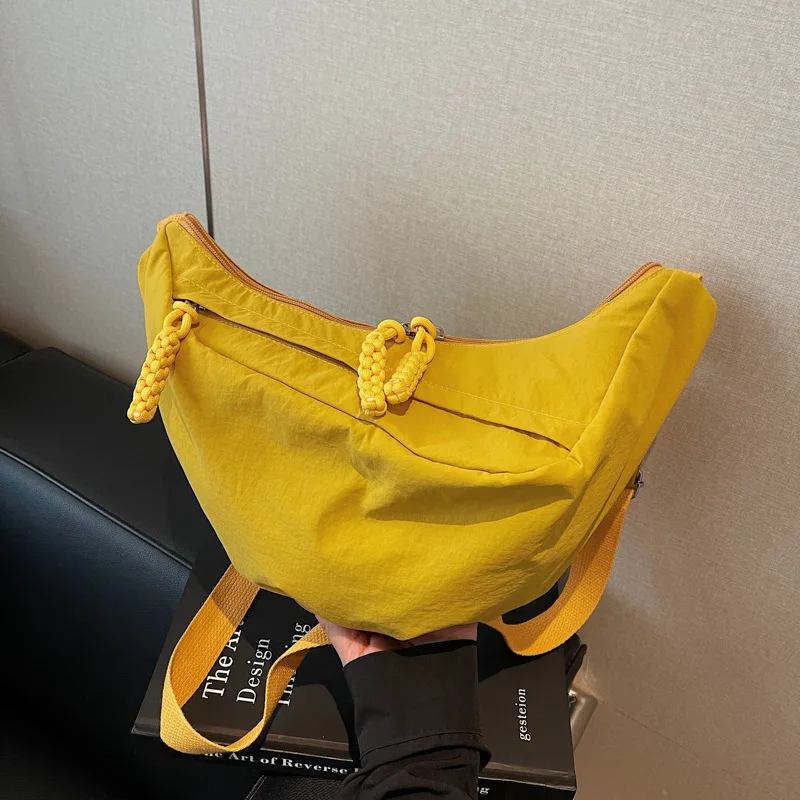 

New Casual and Versatile Hobo Bags Lightweight Nylon Simple Crossbody Shoulder Bags Large Capacity Casual Commuting Storage Bags