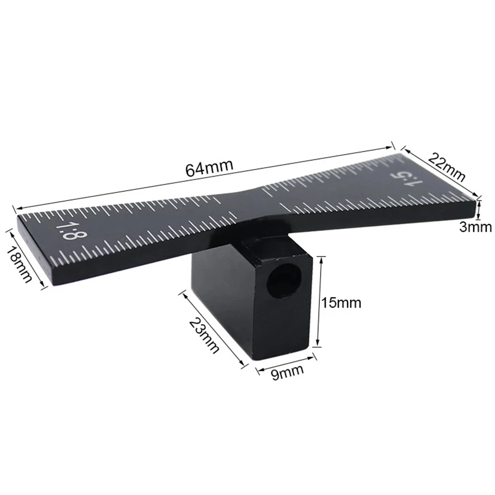 การวัดเครื่องหมายเครื่องมือวัดไม้ Joint งานไม้ 1:5 และ 1:8 อุปกรณ์เสริมแม่แบบ Dovetail MARKER