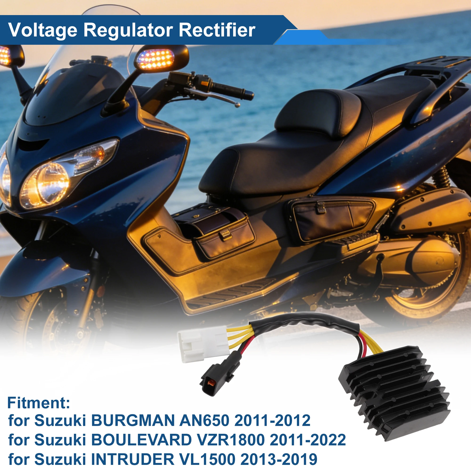 

Motoforti 3280010G30 Voltage Regulator Rectifier for Suzuki BURGMAN AN650 2011-2012