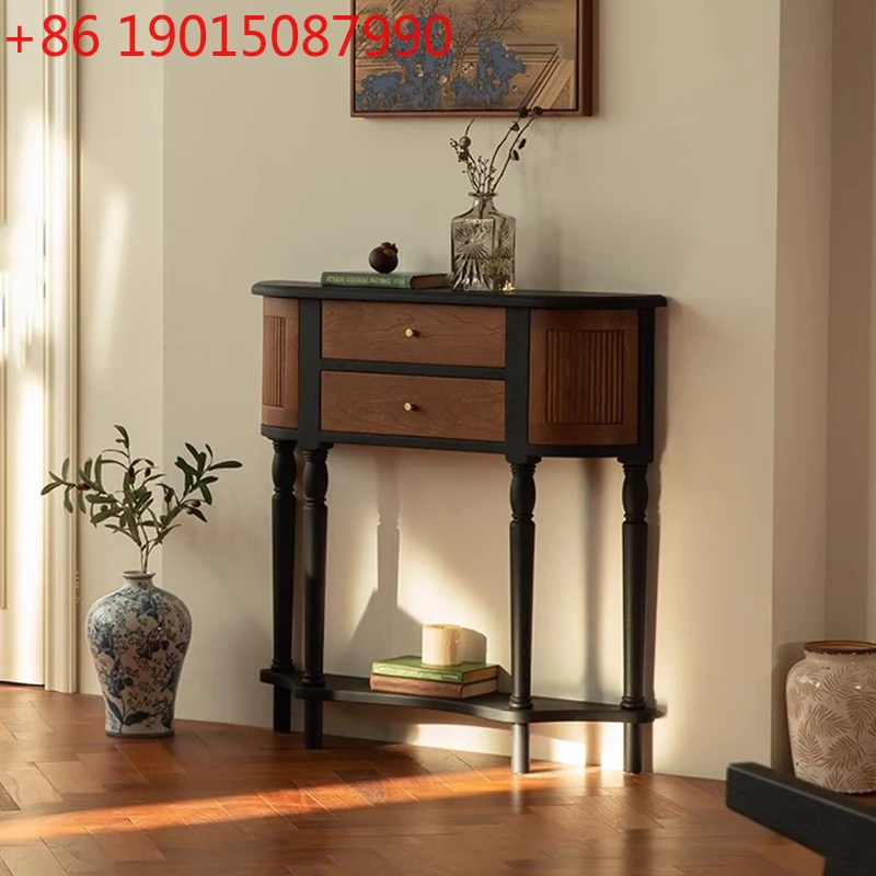 

Vintage Classic Console Table Luxury Beauty Storage Premium Console Table Design Drawer Woonkamer Tafel Living Room Furniture
