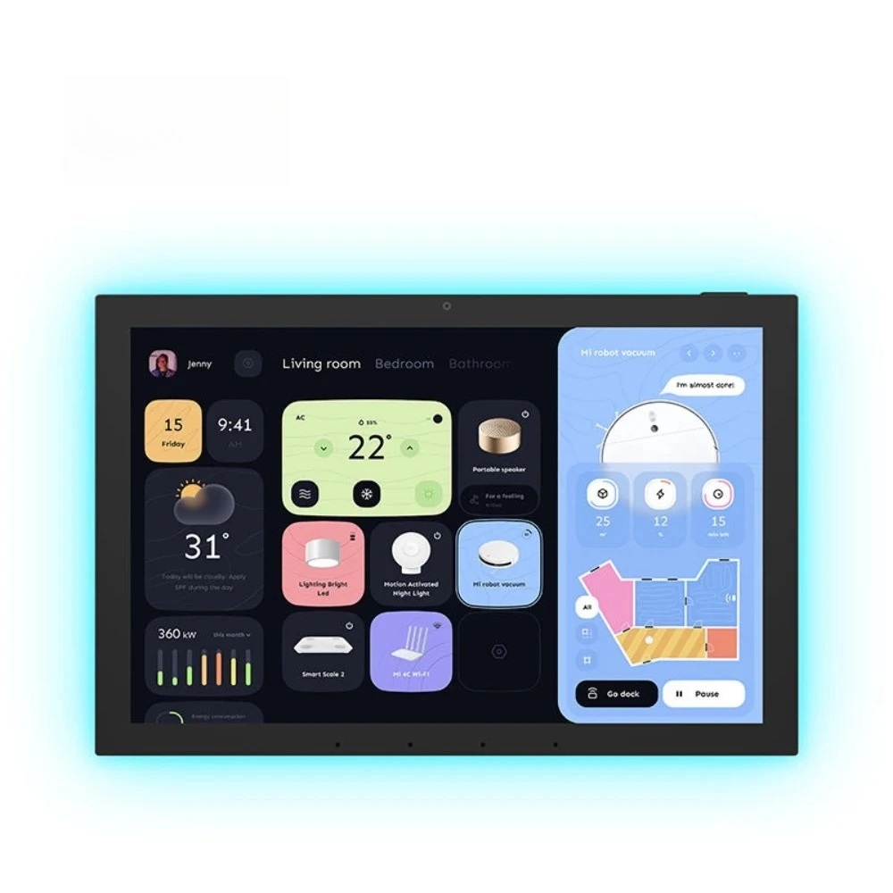 2025 الوافدين الجدد RK3566 واجهات متعددة 10 بوصة جدار تصاعد محور المنزل الذكي صوت عن بعد #3