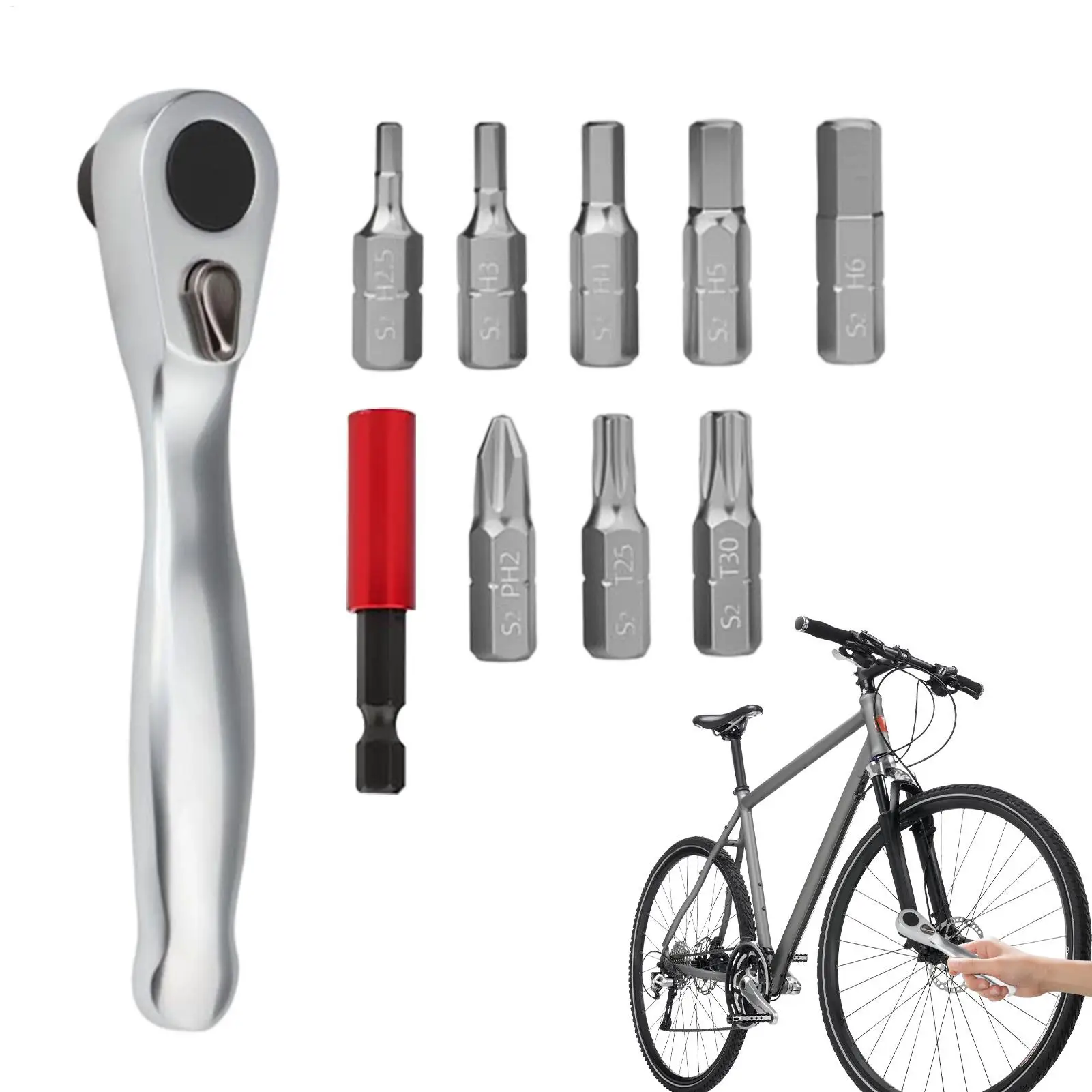 Cycling Repair Kit Multifunctional Long Lasting Bicycle Wrench Gadget Bicycles Tool Kit For Men Women Mountain Riding Travel