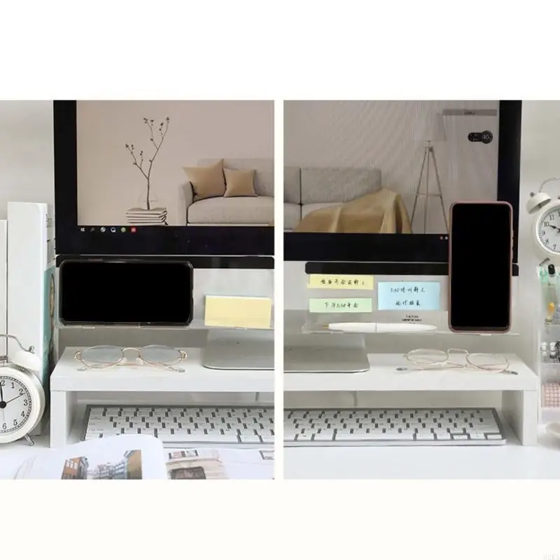 62KA ACYLIC MEMO Note Board con supporto per telefono adatto per le priorità visualizzazione da fare