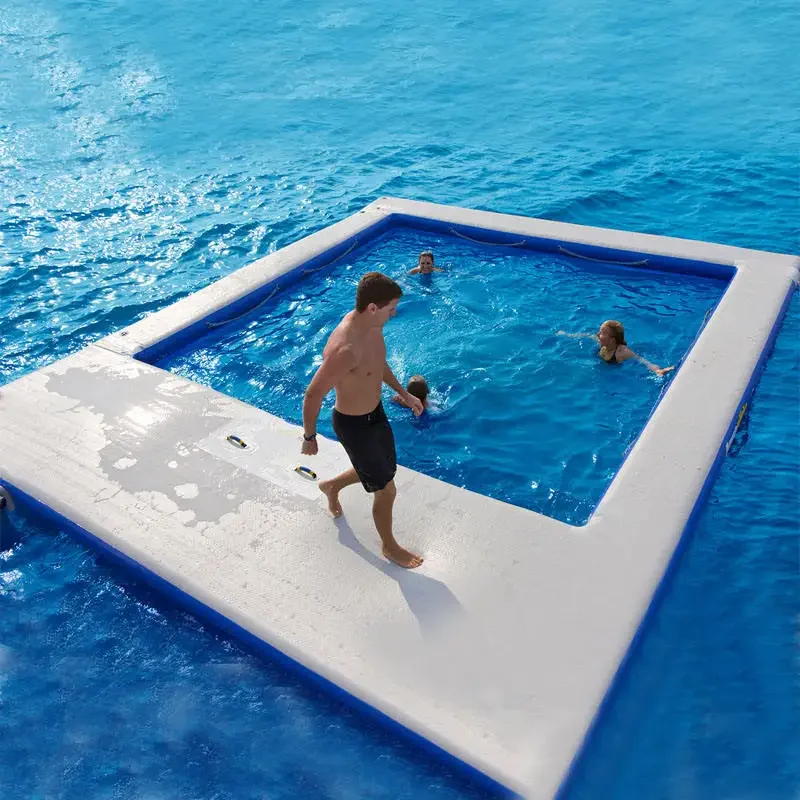 

Inflatable Floating Ocean Sea Swimming Pool Anti-Jellyfish For Yacht Boats