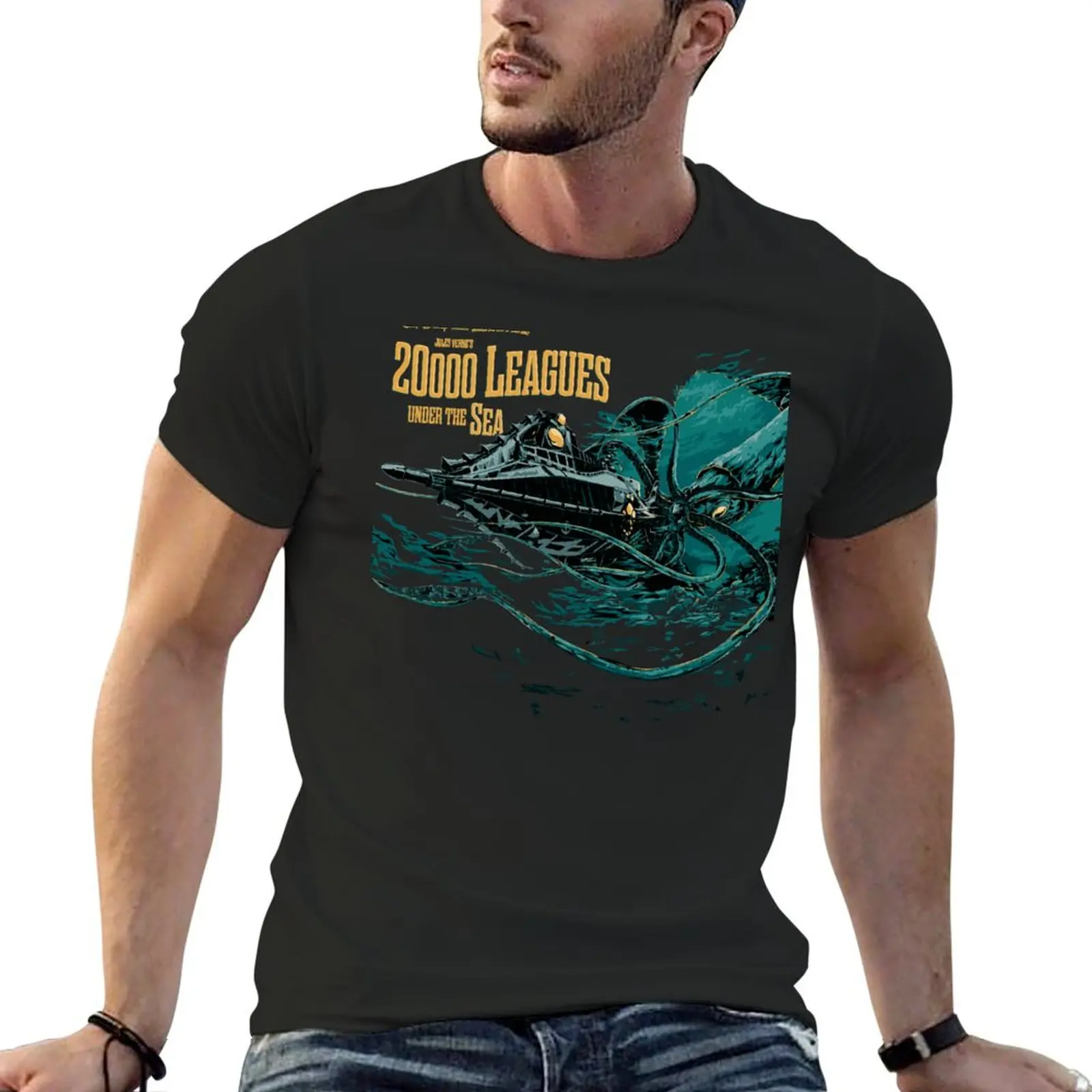 20000 leagues under sea JV T-Shirt hippie clothes plus size tops outfits for men