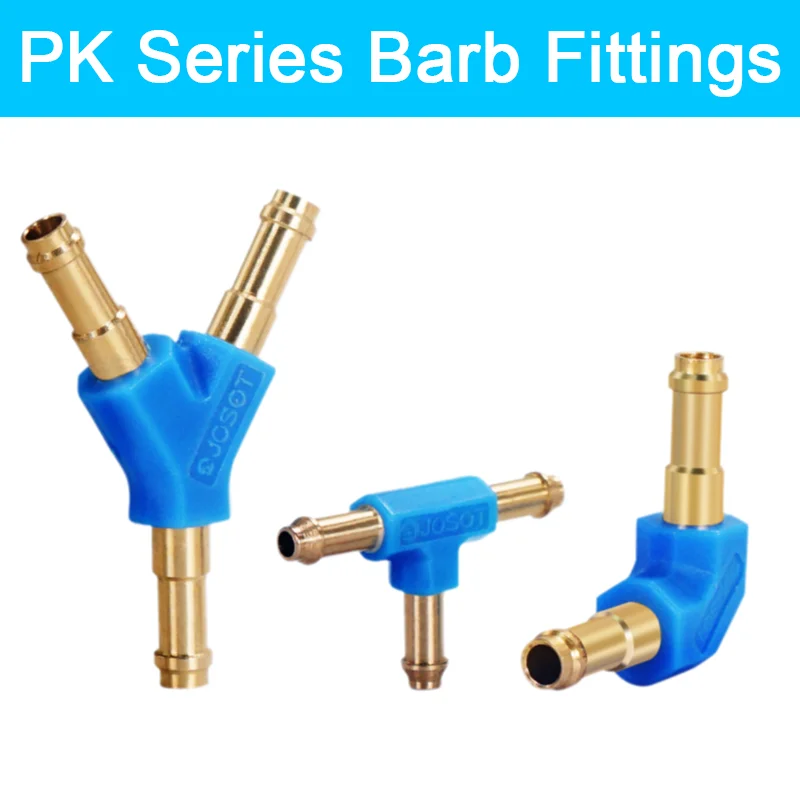 

PK Series Barb Fittings Y/T/L/type Tracheal Joint L-T-Y-PK-2-3-4-6 Pneumatic Components Quick Plug Connector