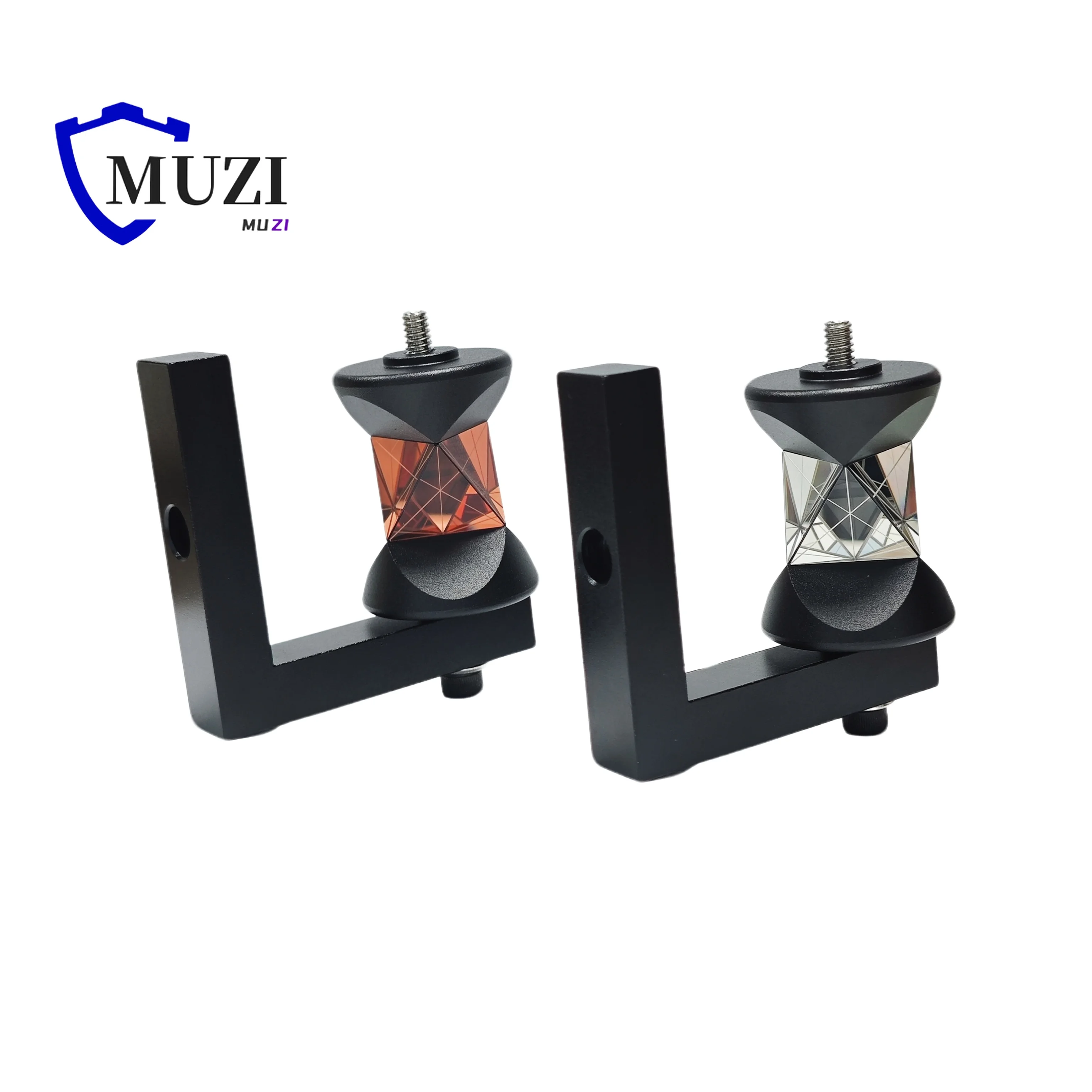 360 Degree Mini Prism L Type Prism for Leica Total Station Replace GRZ101 ATR 350M Monitoring Optical Reflector Silver Copper
