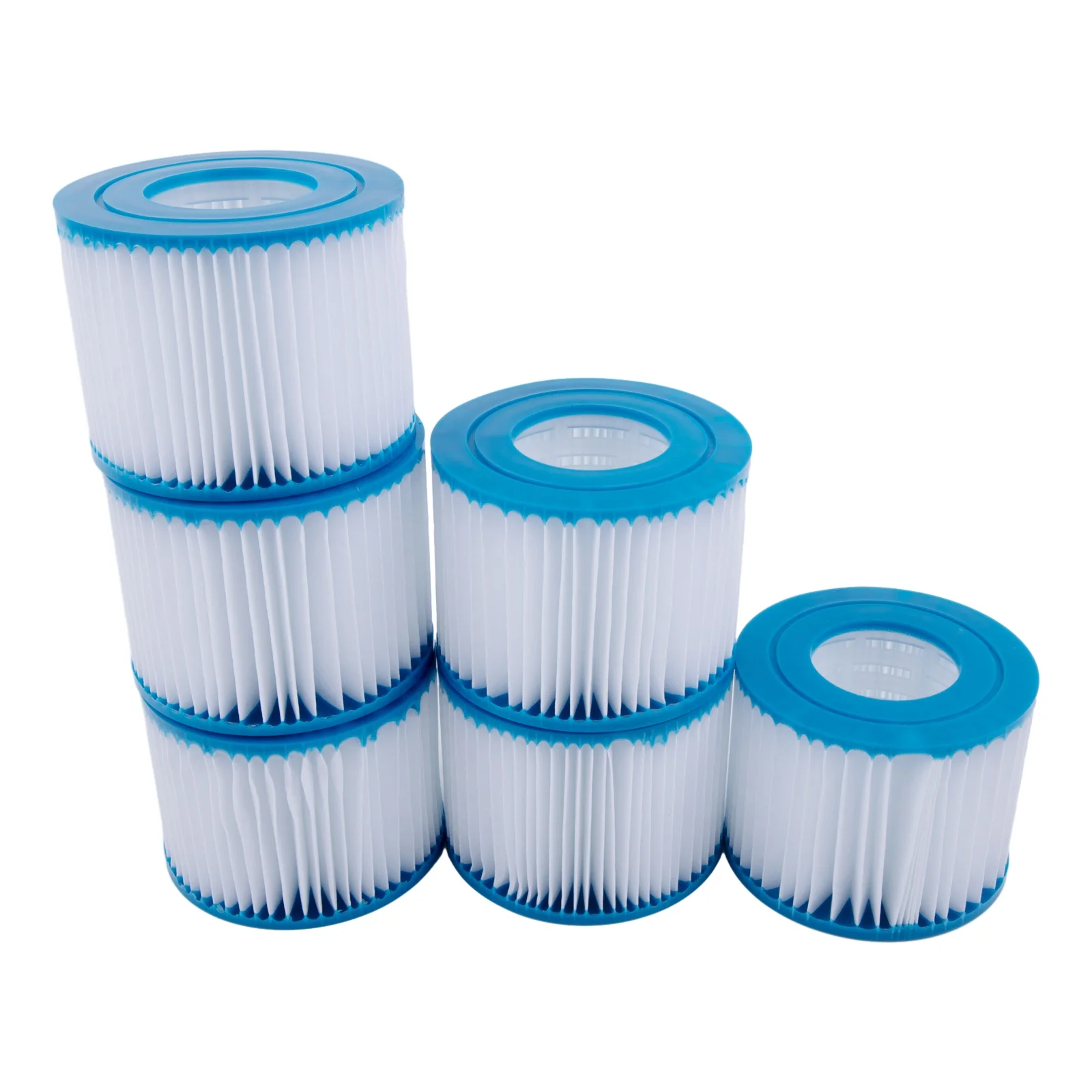 

Brand New Pool Filter Cartridge Filters 10*8*5cm 6Pcs Accessories For Hot Tub Spas Swimming Pool For Lay Z Lazy