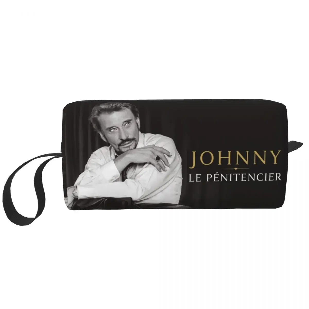 Hallyday Rock Makeup Bag for Women Travel Cosmetic Organizer Cute French France Singer Storage Toiletry Bags