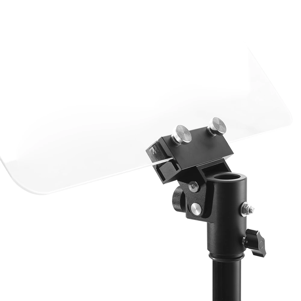 Professional Teleprompter Stand with Adjustable Height, Heavy Duty Photography Tripod Bracket for Studio, Model TPS-01
