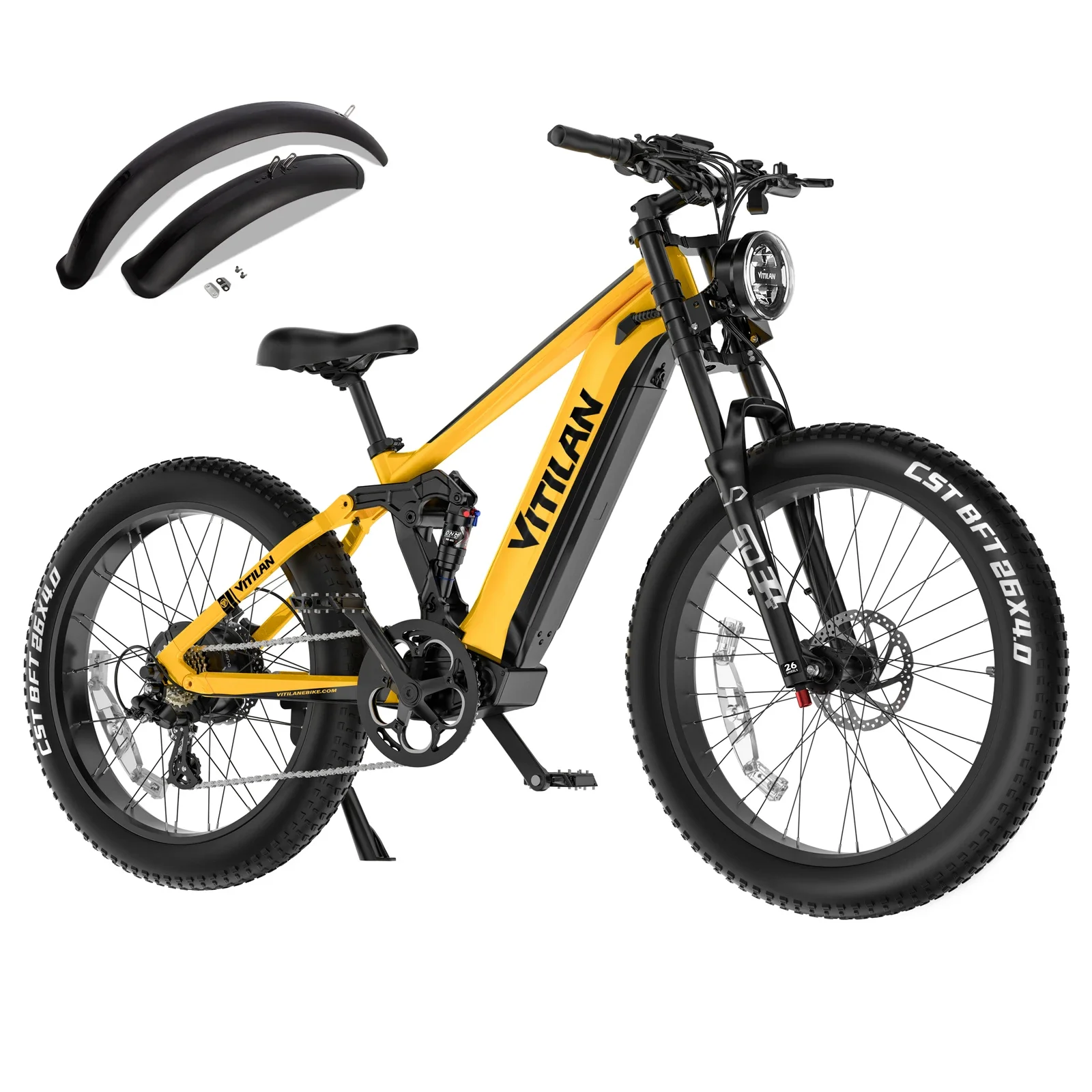 AliExpress NONE VITILAN T7 PRO ADULT electric -bicycle 1000W E-Mountain bike 52V20AH BATTERY 26 inch fat tire off-road electric bike