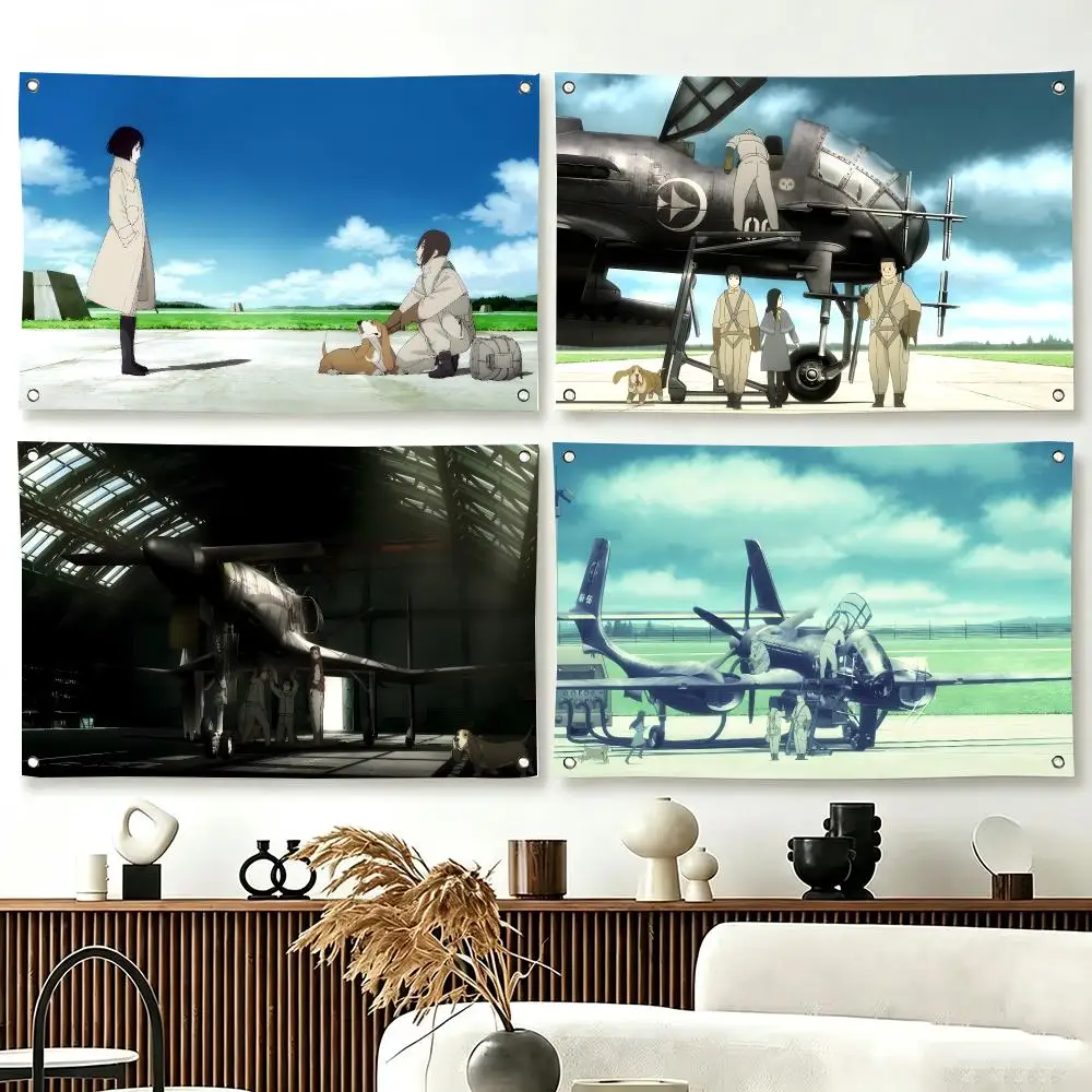 Japanese Anime The Sky Crawlers Flags  For Living Room Home Dorm Decor Wall Outdoor Camping Party Banner Gifts