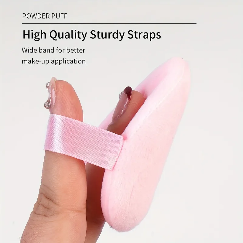 20 spugne per soffio per trucco a forma di cuore morbido amore per cosmetici in polvere sciolta, fondotinta per cipria per viso e corpo