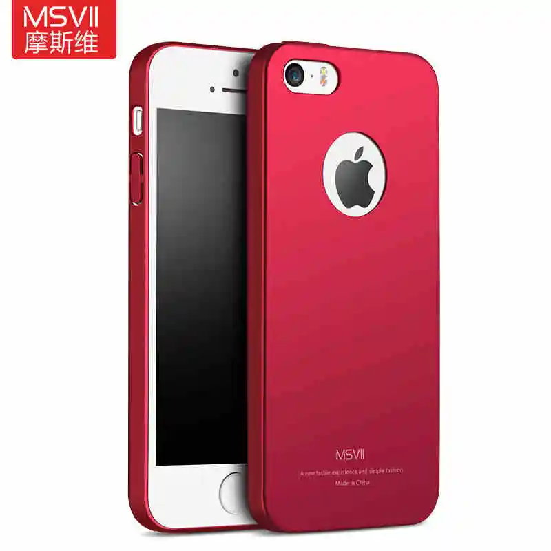 For iPhone 5S Case MSVII Luxury Ultra Thin Matte Hard PC Cover For Apple iPhone 5 S 5S 5SE SE 2016 iPhone5 iPhone5s Phone Cases