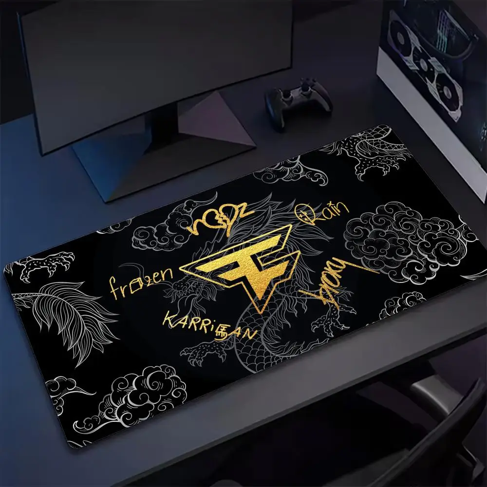 FAZE CLAN CS2 MAJOR Mouse Pad Tapetes de Mesa Teclado, Borracha Kawai, Tapete de Mesa Antiderrapante, XXL90x40cm