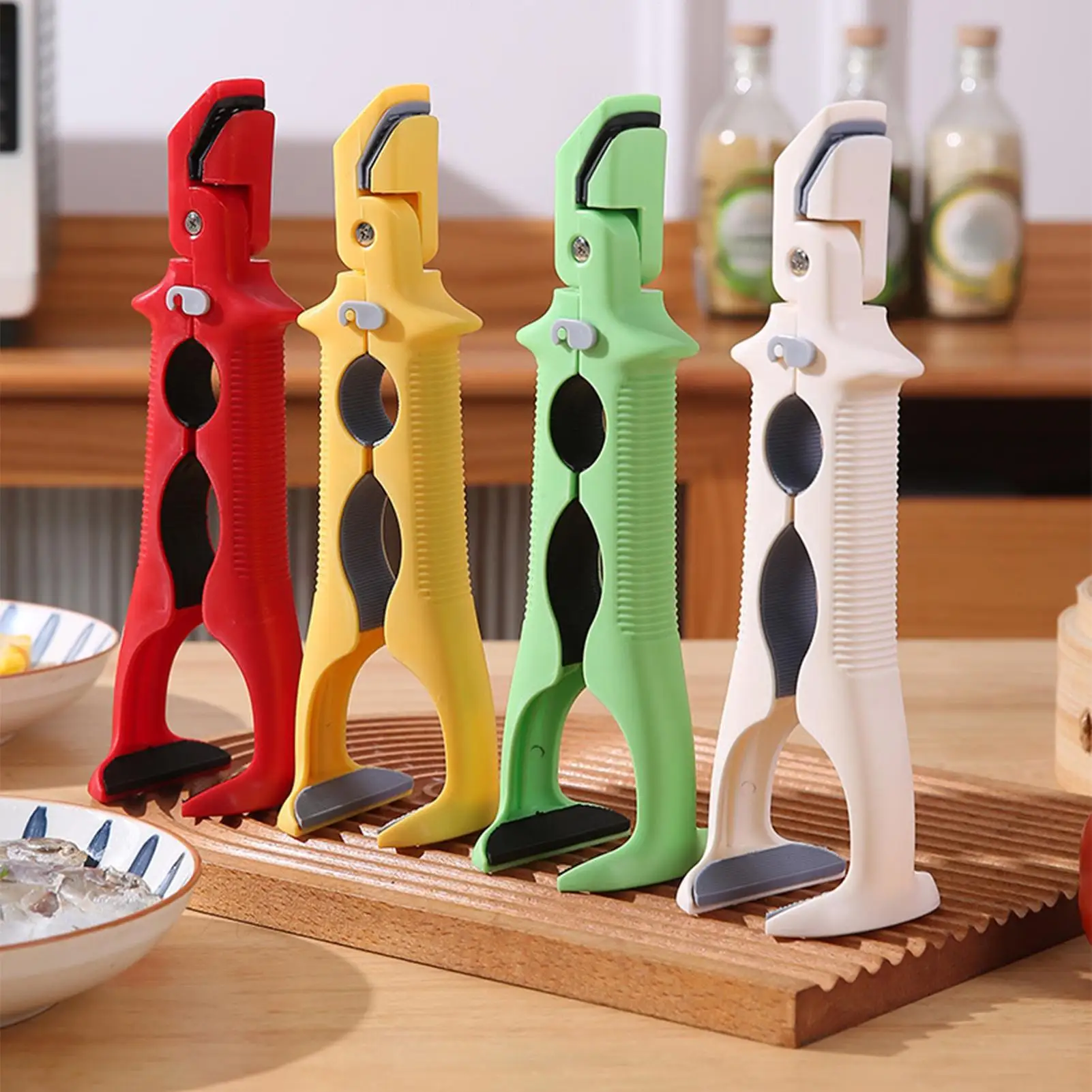 Pince à plaque chauffante Anti-brûlure, antidérapante, poignée sécurisée, support de casserole chaude de cuisine pour four, friteuse à Air, Pots à vapeur