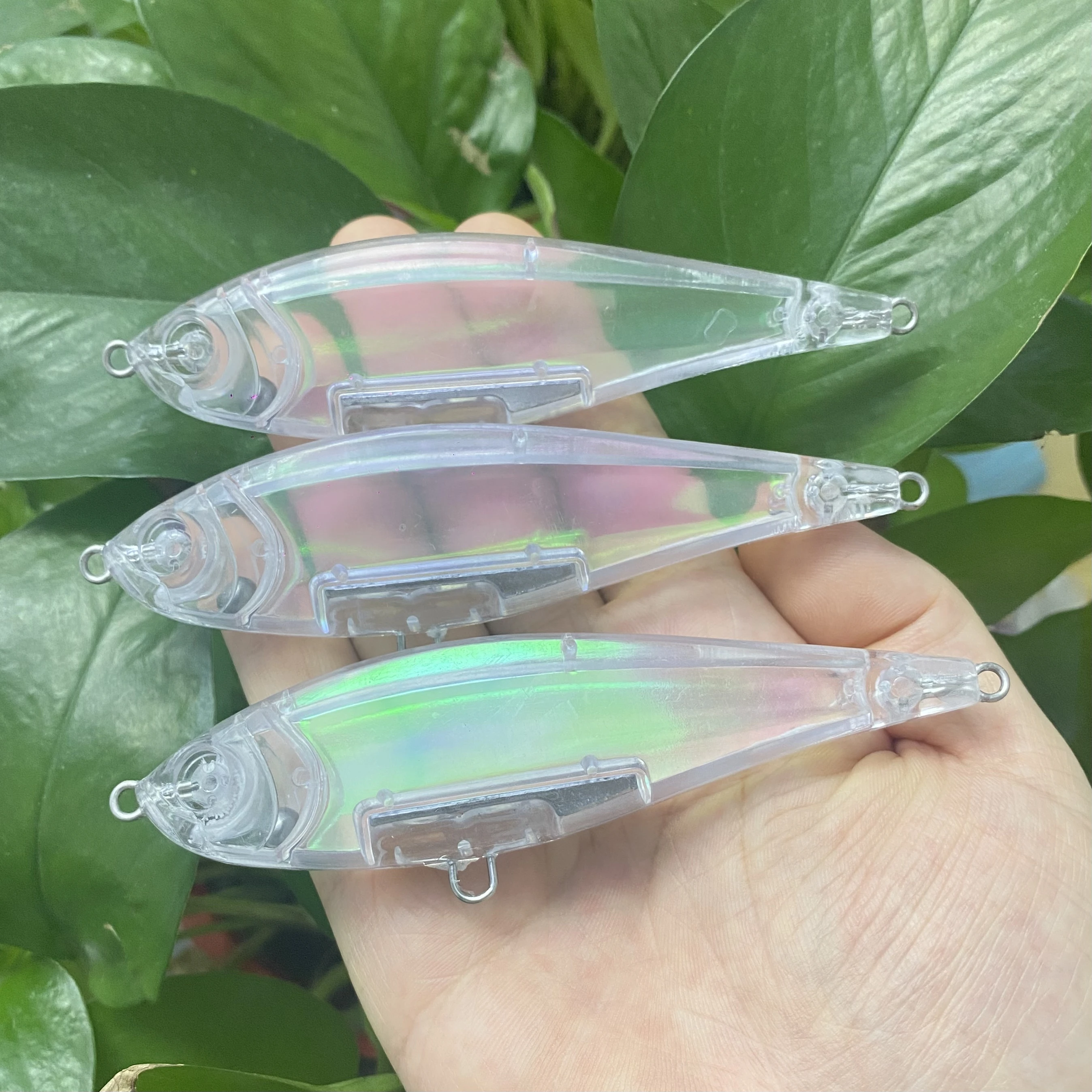

20pcs Set 110mm 25g Unpainted Pencil Blanks Fishng Lure Twitchbait Transparent Blank Body Pesca Artificial Fishing Tackle