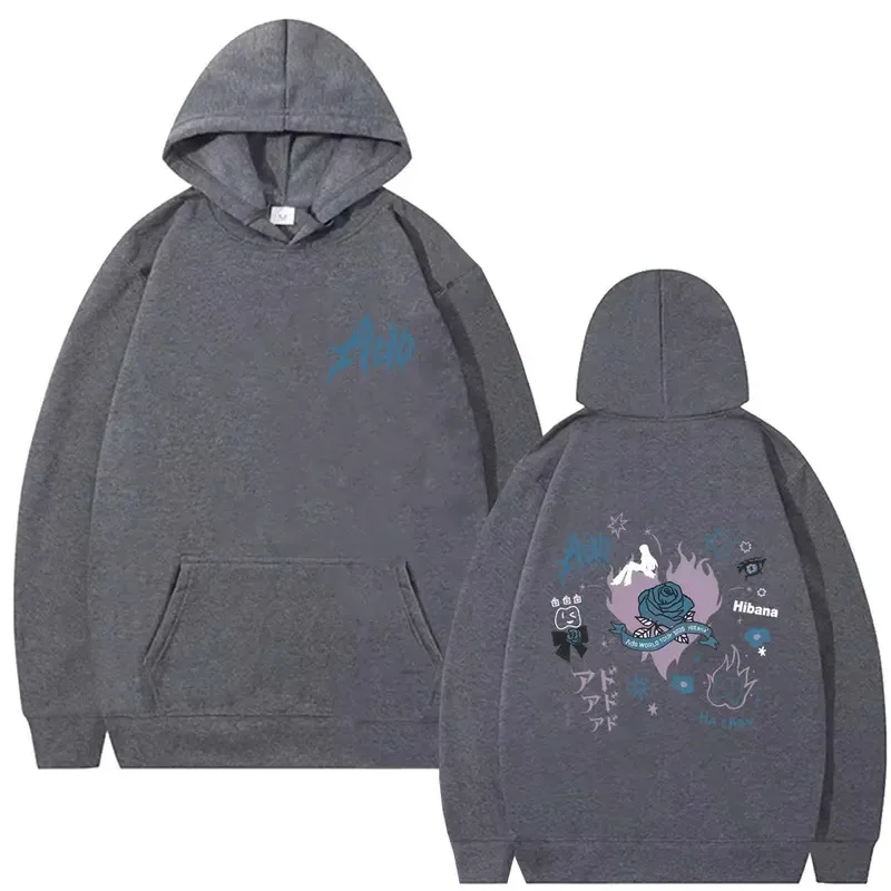 Ado World Tour 2025 Hibana Hoodie Men Women Clothing Fashion Japanese Style Pullover Man Casual Cotton Vintage Hooded Tracksuit