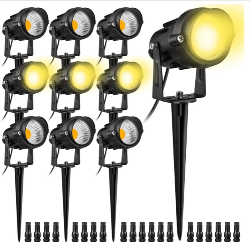 10PCS 12w capped floor lamp ground lamp landscape lamp COB low voltage 12v24v low voltage wide voltage