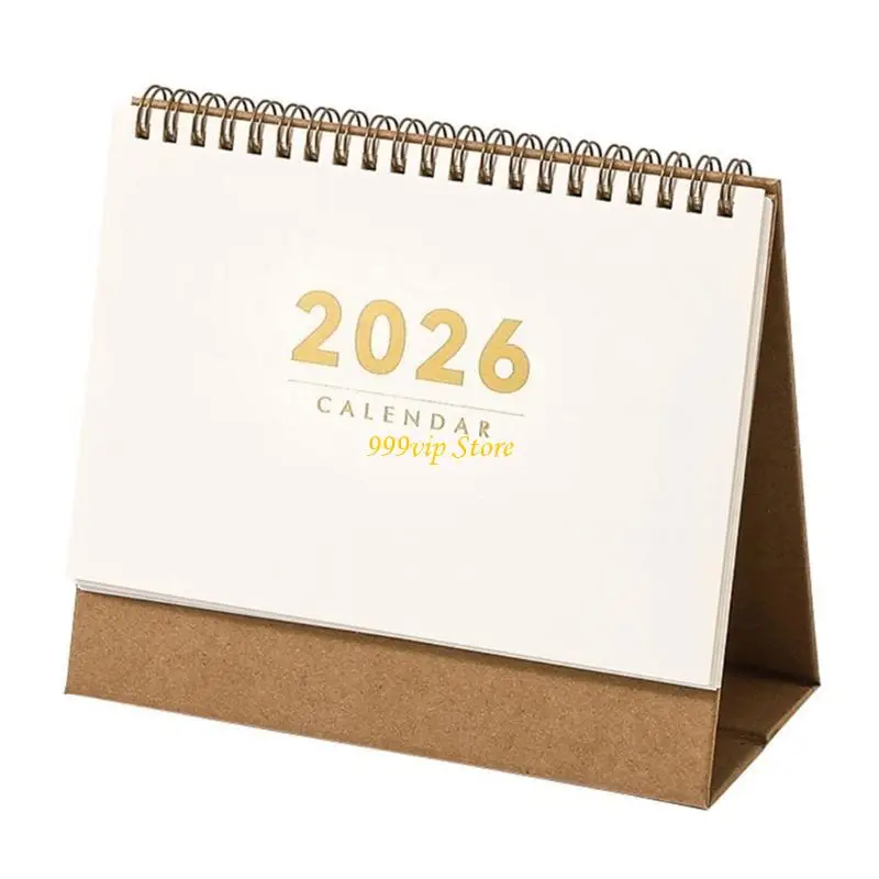

C90C 2026 Desk Calendar Calendar Twin-Coil Переплет 16-месячный бумажный календарь от 09/2025 до 12/2026