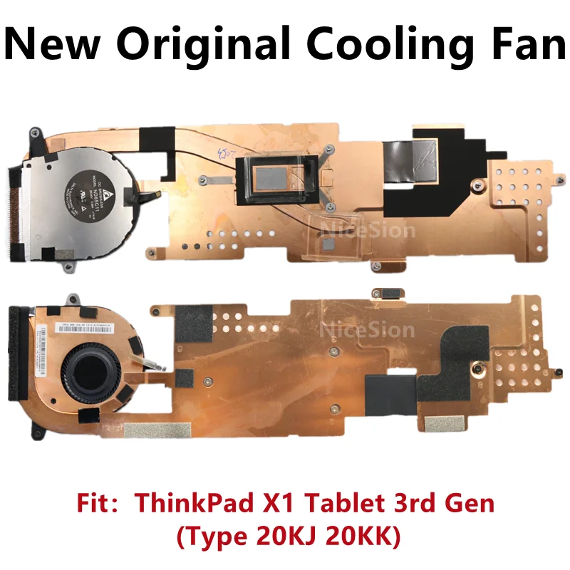 New Original For Lenovo ThinkPad X1 Tablet 3rd Gen CPU Cooling Fan Heatsink Radiator 01AW891 01AW892