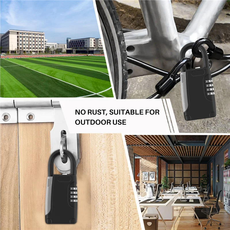 FORW-Metal Mechanical Key Storage Box Box Metal Hook Type Password Key Box Key Safe