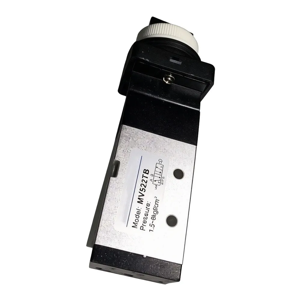 2 Position 5 Port Manual Push Button Pneumatic Valve Kit MV-08 MV522TB MV522EB 1/4 Inch P and AB Ports 1/8 Inch R Port
