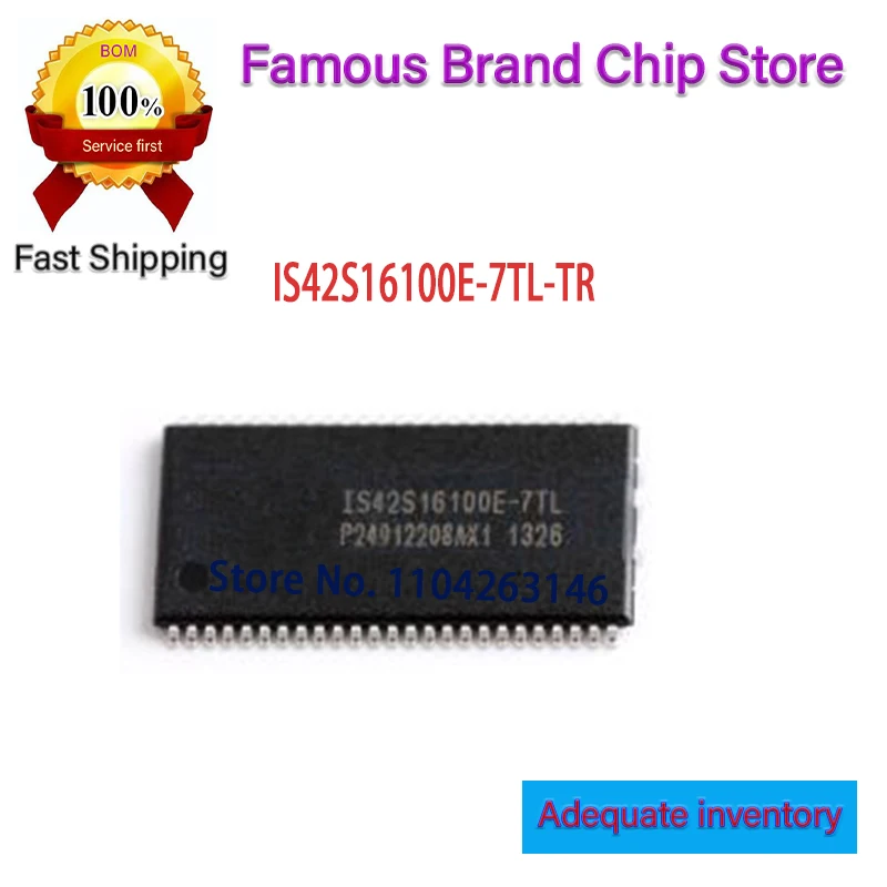 

10 ~ 20 шт./лот IS42S16100E IS42S16100E-7TL IS42S16100E-7TL-TR TSSOP50 новый оригинальный