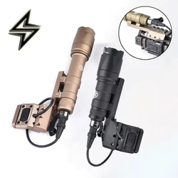 WADmersible-Lampe de poche DulSF Mfemale M600C M300 Airsoft, montage décalé, base d'arme, lumière de fusil, interrupteur à bouton, torche de scout Glutk