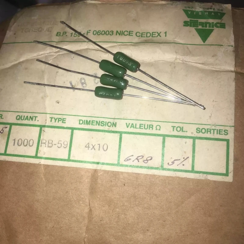 French SFERNICE RB59 3W 6.8R 6R8 fever resistor 5 * 12MM